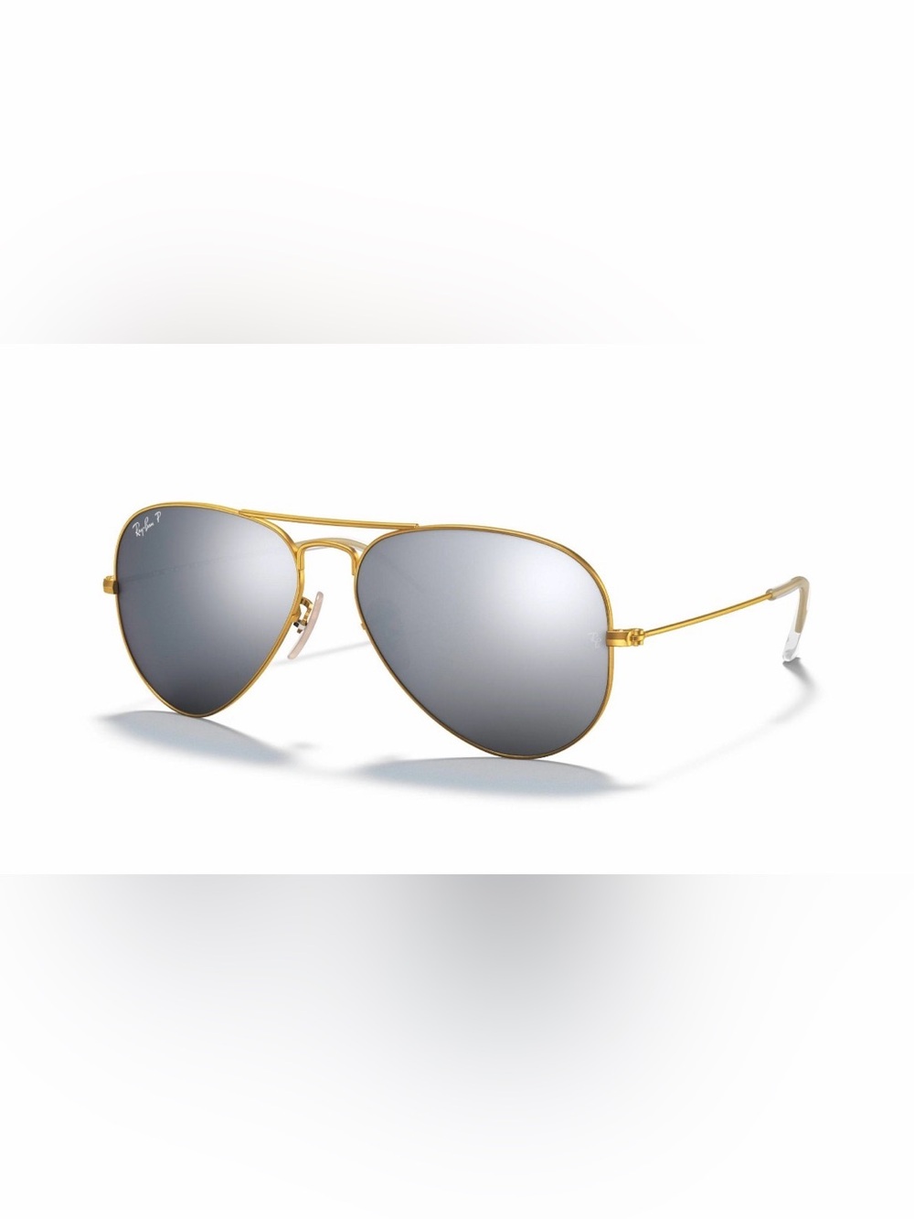 Ray-Ban Classic Aviator Mirrored Sunglasses Gold Frame w/ Case